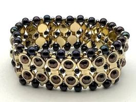 Hochwertiges  Goldfarbenes Stretch-Armband Sehr edel
