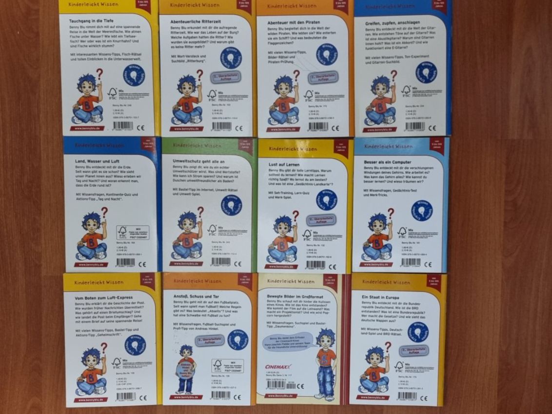 Libri: 24 Benny Blu Büchlein: Kinderleicht Wissen – Usato da Möriken AG venduto da Wipper 4