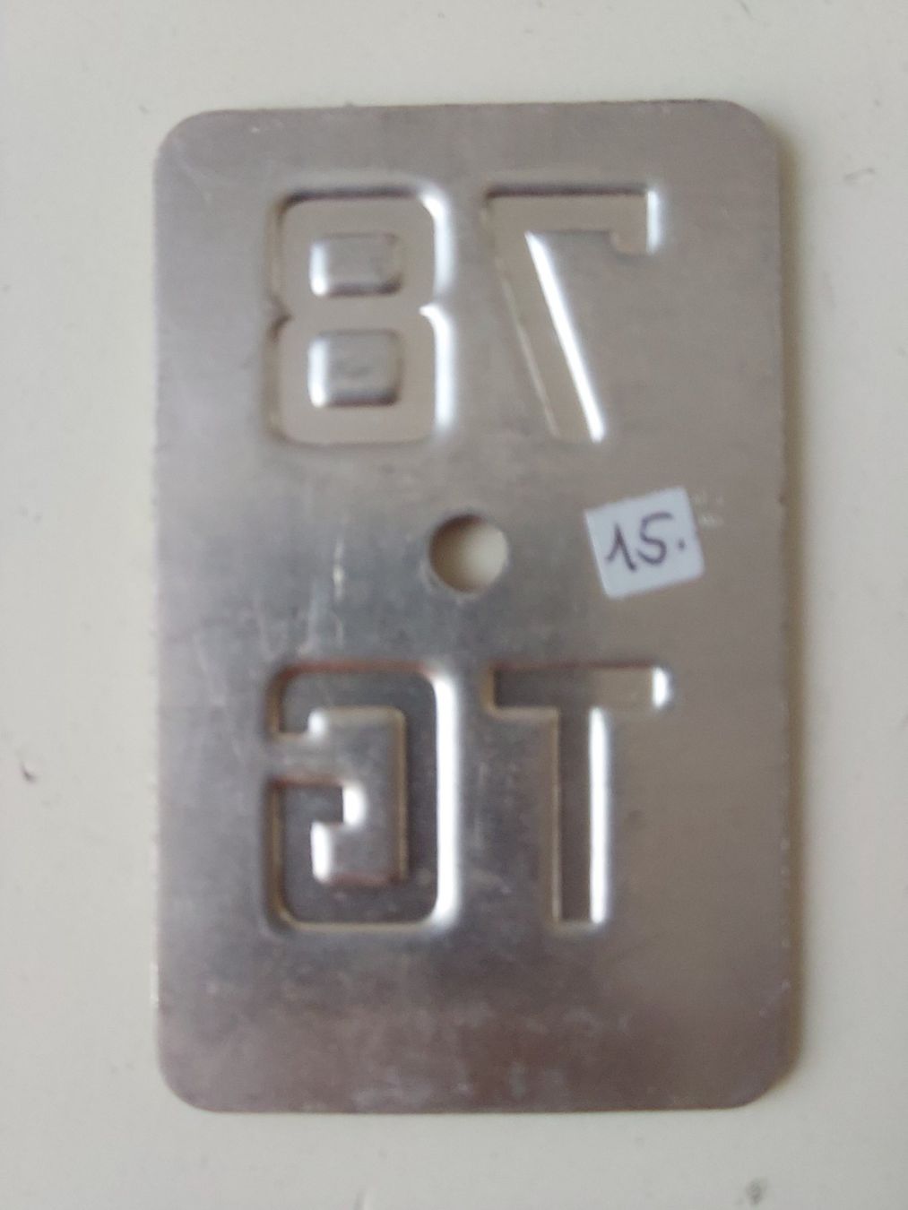 Sachs Insegne: Velonummer TG 78 plaque Velo – Usato da Schenkon venduto da Uhu007 1