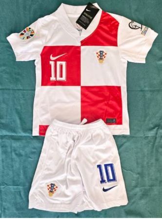 Kroatien MODRIC 10 EURO 2024 Kinder Trikot+Shorts / Gr. 140