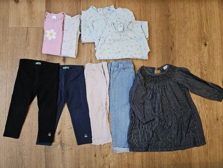 9-tlg. Mädchen Marken-Kleiderpaket Frühling- Herbst Gr.86