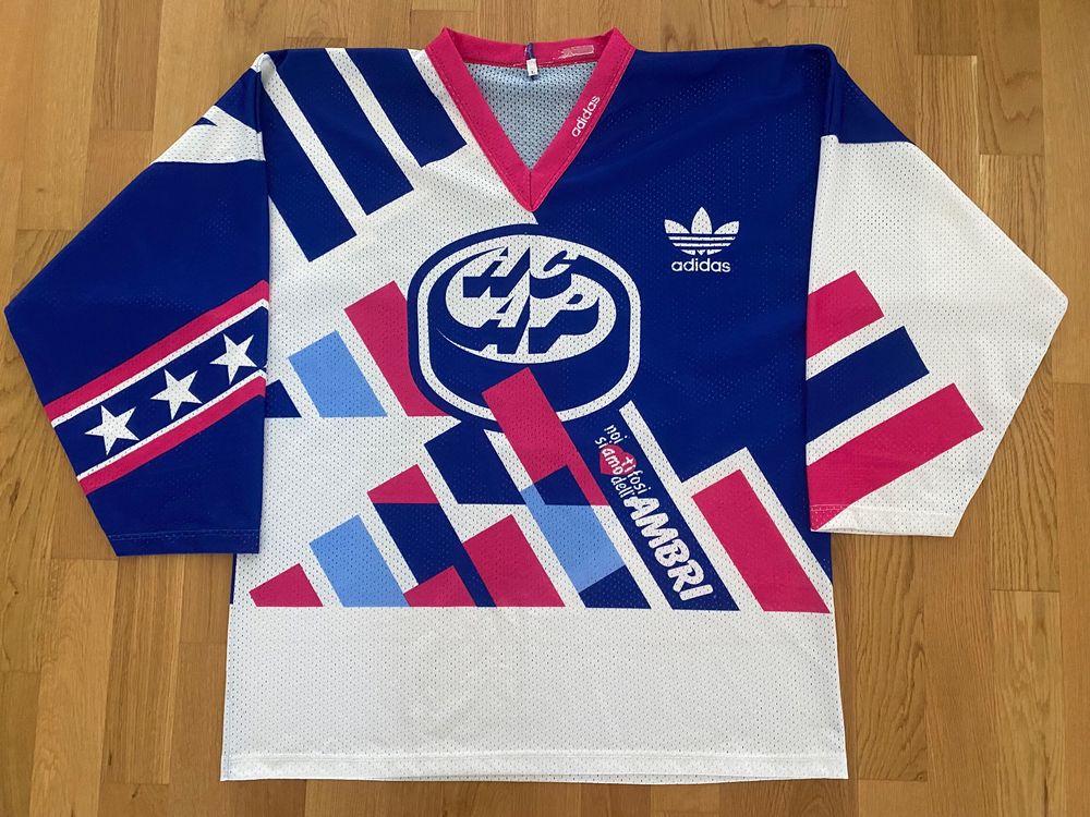 Ambri-Piotta Leibchen & Hosen: HC AMBRI PIOTTA # 21 KEITH FAIR 1993/94 TRIKOT HCAP ADIDAS L – Neu (gemäss Beschreibung) aus Zürich von s-a-w-e 2