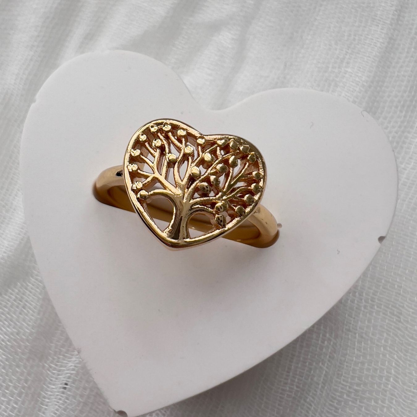 Anelli: Bague coeur arbre de vie – Nuovo (secondo la descrizione) da Pully venduto da sunaddict 1