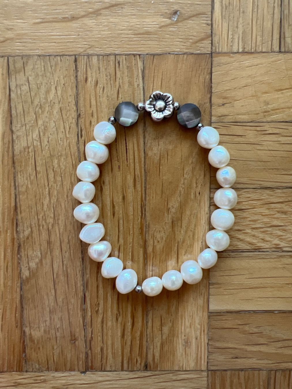 Bracciali & Braccialetti: Armkette Süsswasserperlen Silber – Usato da Horgen venduto da linuxrp