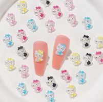 Hello Kitty : 50pcs résin pour ongles Nail Art *NEUF*