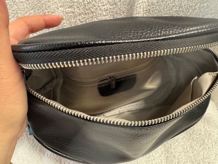 Umhängetasche / Handtasche schwarz Leder