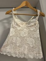 Elegantes beiges Bustier Dessous mit Spitze