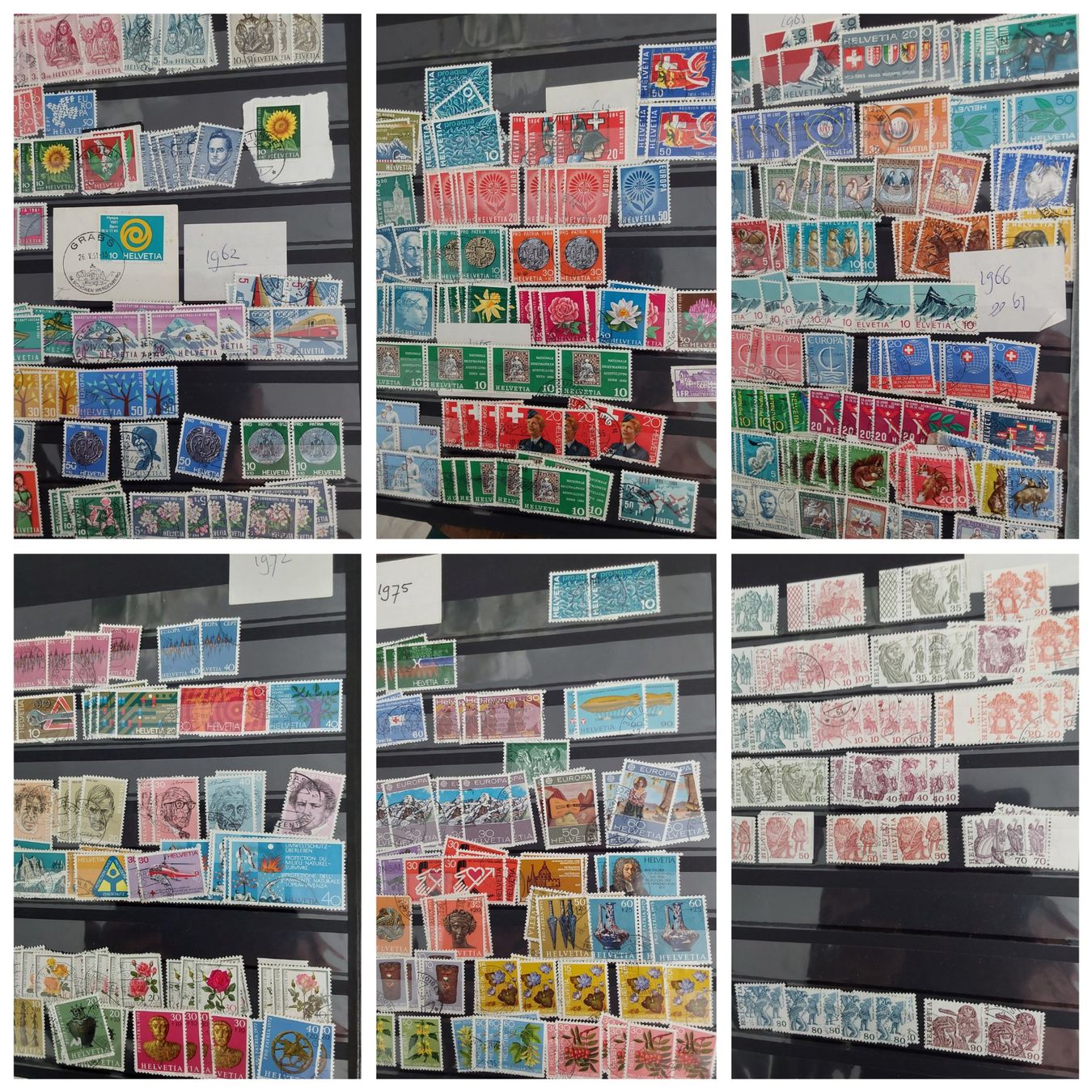 Alle Briefmarken: 2 Grosse CH Briefmarken-/Dublettenalben – Gebraucht aus Münchwilen AG von Nesar 3