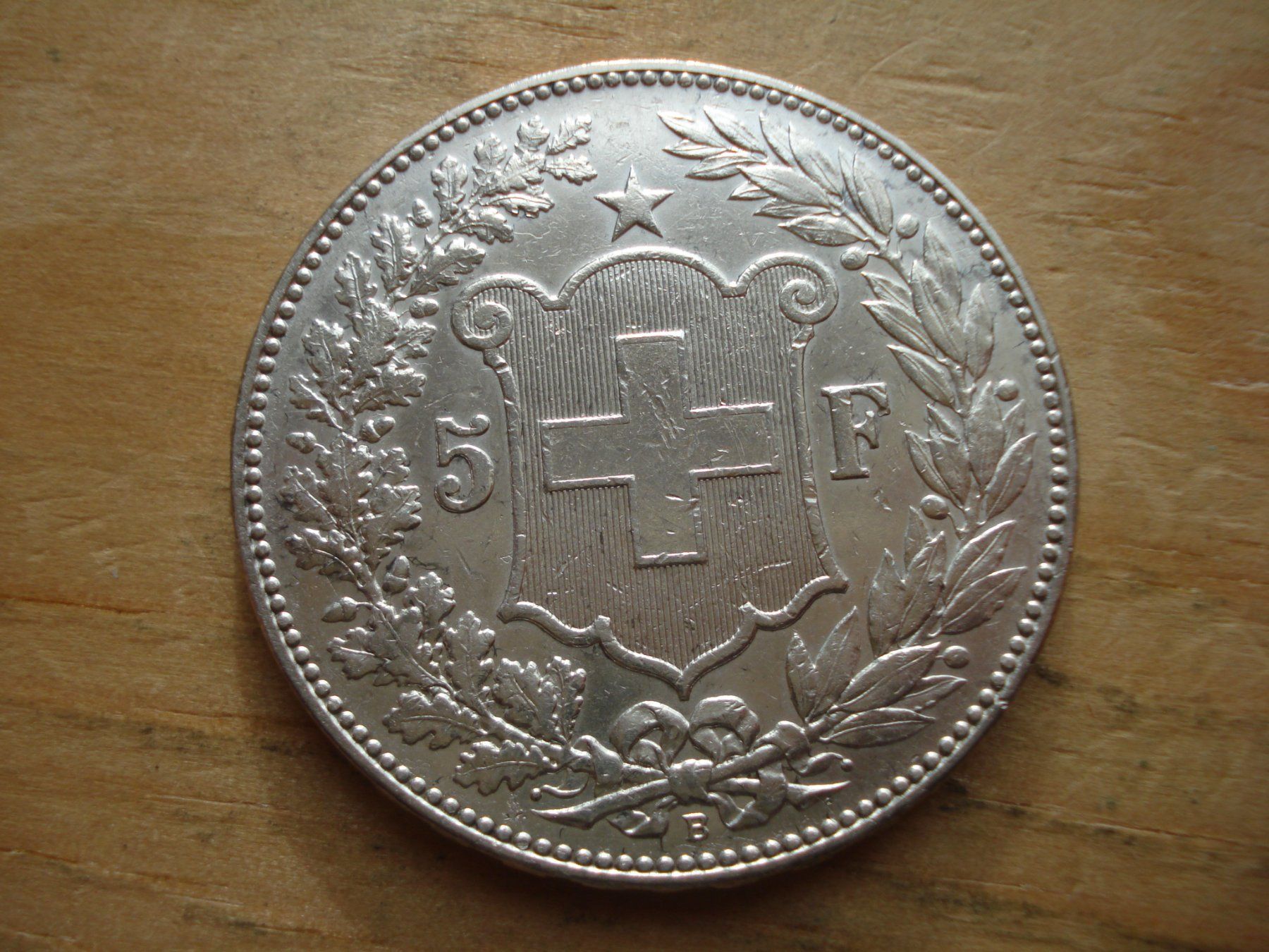 Tutti le monete: (H6) 5 Franken 1908 VZ- – Usato da Erlach venduto da Net-Coins 1