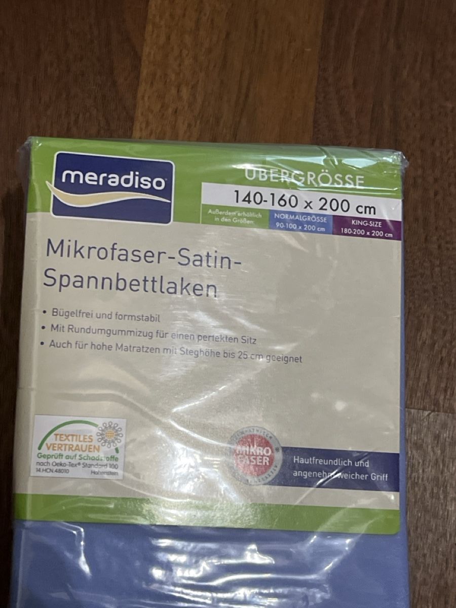 Biancheria da letto: Spannbettlaken Fixleintuch 160x200 – Nuovo e nell'imballaggio originale da Andelfingen venduto da estark 1