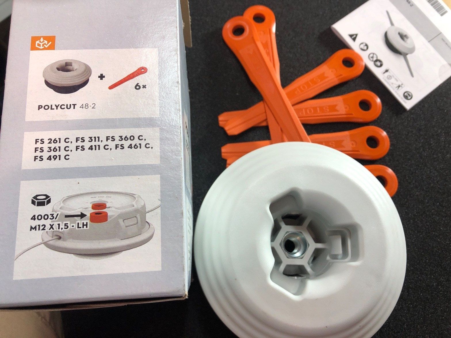 Stihl Tutte le macchine: Stihl PolyCut 48-2 Freischneider Trimmer Mähköpfe – Usato da Reinach BL venduto da colmarer