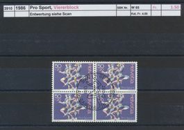 1986 "Pro Sport", Viererblock, ET - Stempel