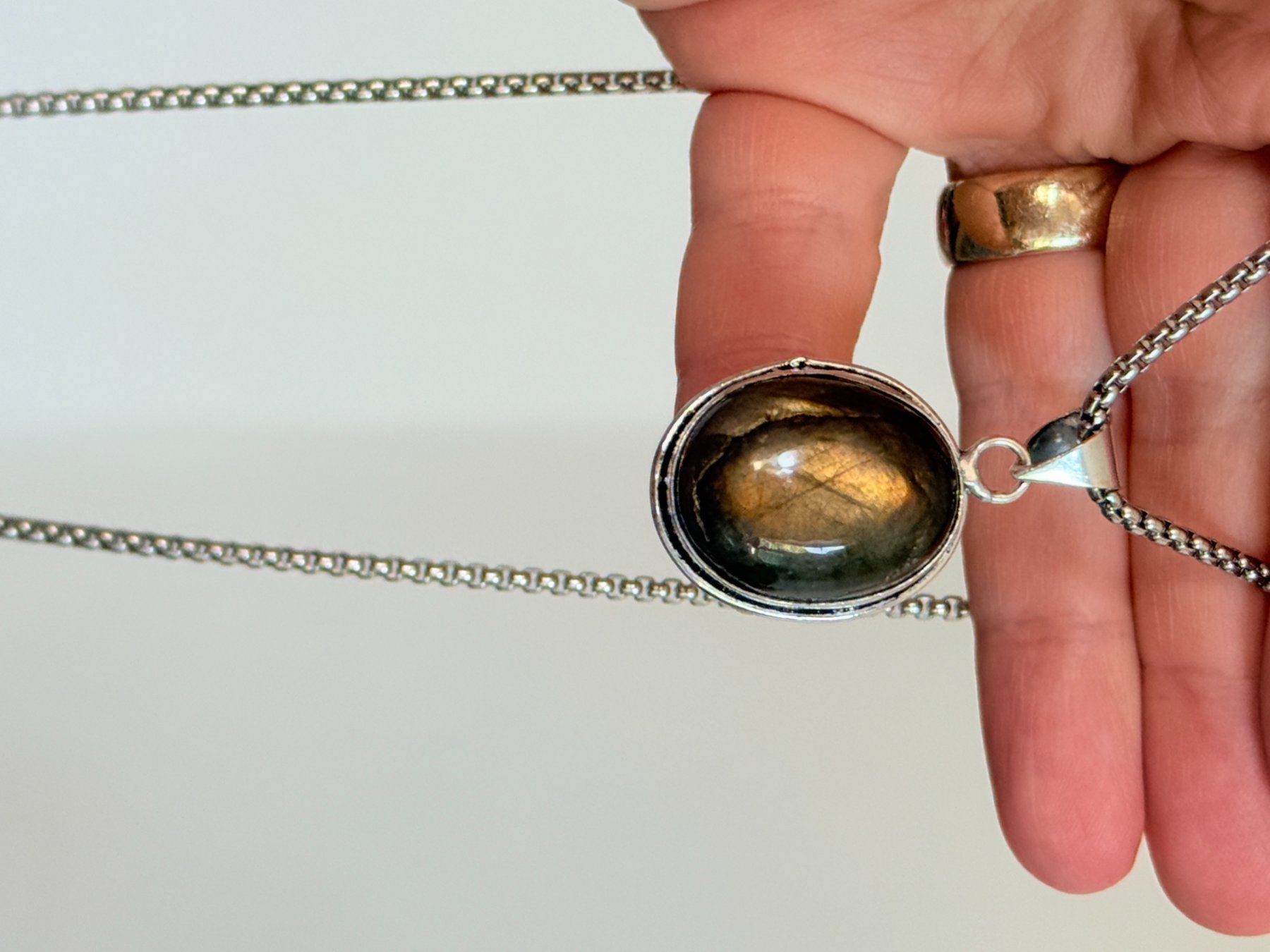 Catenine: Collier labradorite, élégant et tendance ✨ – Nuovo e nell'imballaggio originale da Genève venduto da AWWA 5