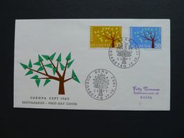 1962 EUROPA FDC im US-Format