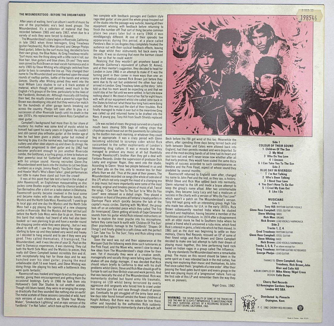 Dischi in vinile: LP: THE MISUNDERSTOOD - Before The Dream Faded – Nuovo (secondo la descrizione) da Frenkendorf venduto da Yard-Sale-2000 1