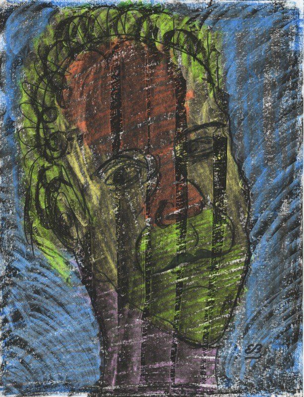 Tableaux: Zeichnung: Green Face – Neuf (Voir description) à Fribourg par erw_68dx