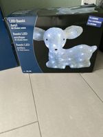 LED Bambi Acryl, 60 Dioden, weiss, Winter Dekoration