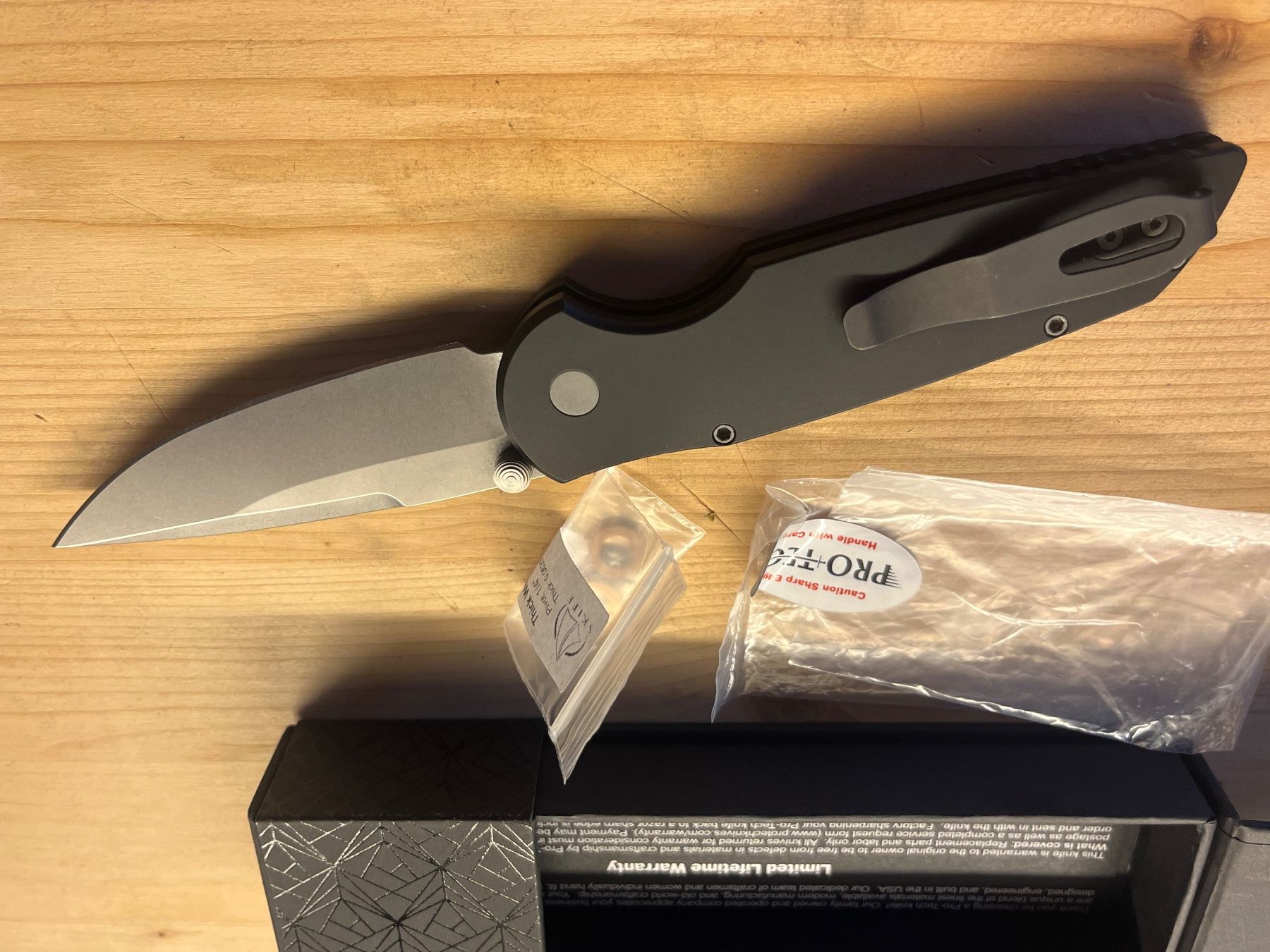 Coltelli tascabile: Pro-Tech TR-3 Integrity INT101 S35VN Taschenmesser – Nuovo e nell'imballaggio originale da St. Niklaus VS venduto da wildholzmann 3