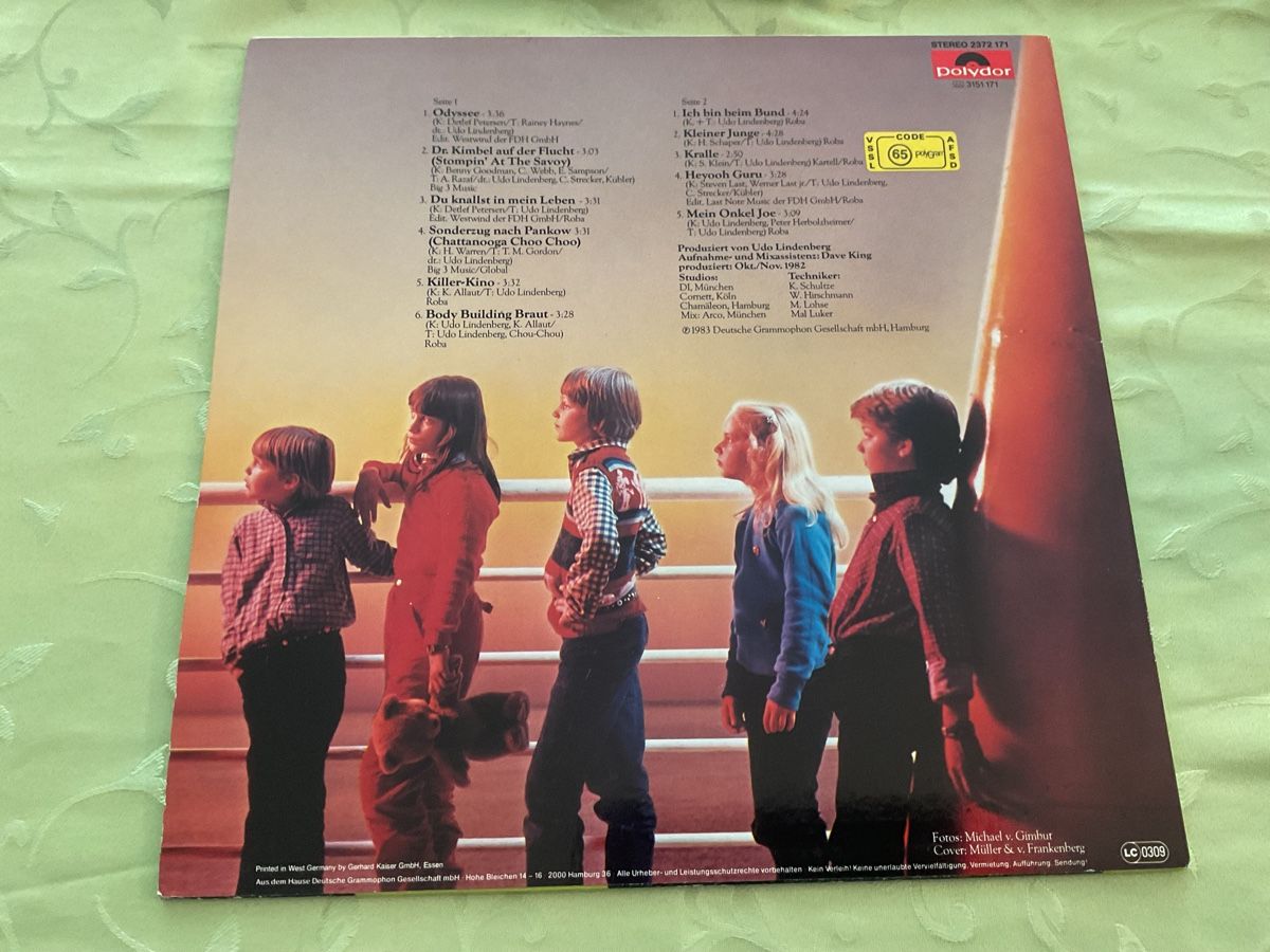 Dischi in vinile: Udo Lindenberg Odyssee LP 1983 – Usato da Steinach venduto da Quarkie 2