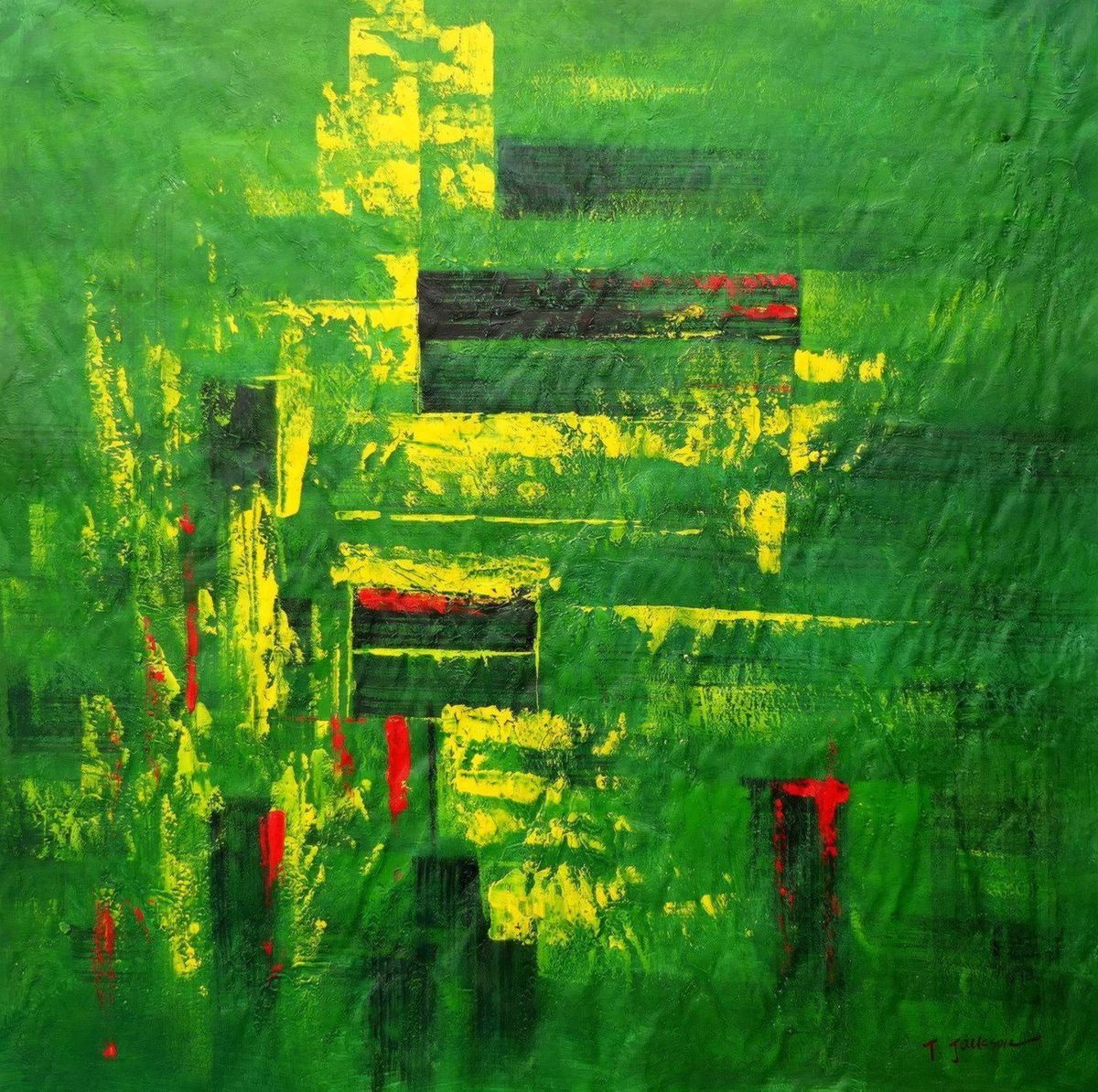 Riproduzioni & Creazioni: Abstrakt - Berlin Tiergarten – Nuovo (secondo la descrizione) da Larnaca venduto da KunstDepot24