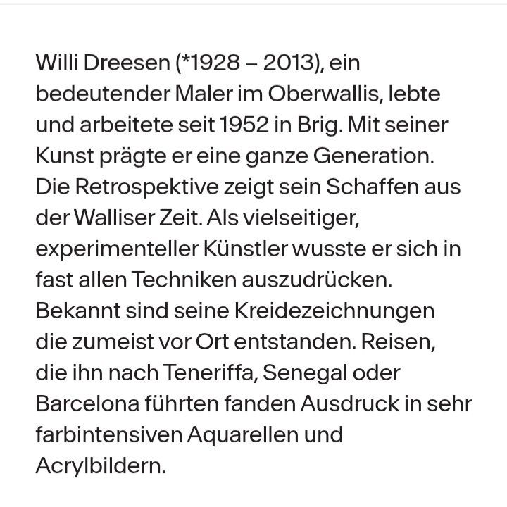 Gemälde: Willi Dreesen Brig " Blumen-Stillleben 1957 " – Gebraucht aus Thun von Treff.....e 1