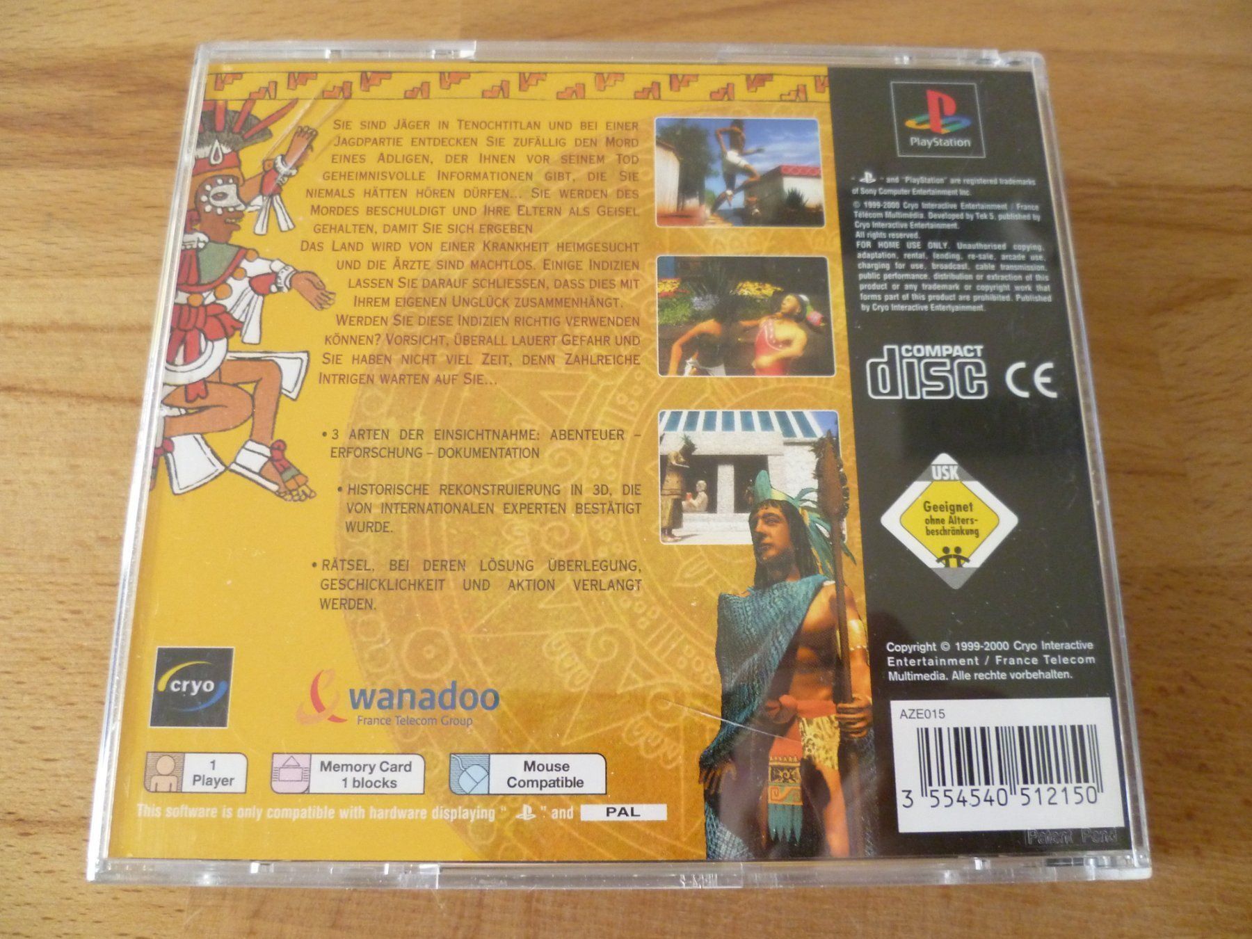 Sony Giochi: Der Fluch der Azteken - PlayStation PS1 – Usato da Thalwil venduto da ranx 2