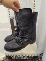 Stiefel Leder schwarz Grösse 39 verziert Dorothee Schumacher