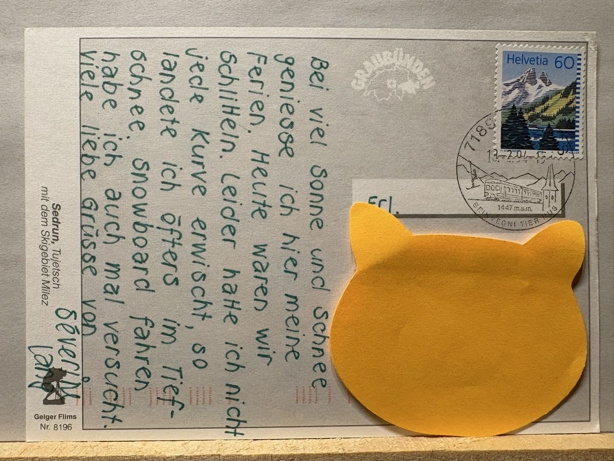 Cartoline postali: AK von Sedrun Bergpanorama – Usato da Rümlang venduto da Brieftaube1 1