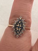Bague en or 18c avec diamant taille 51