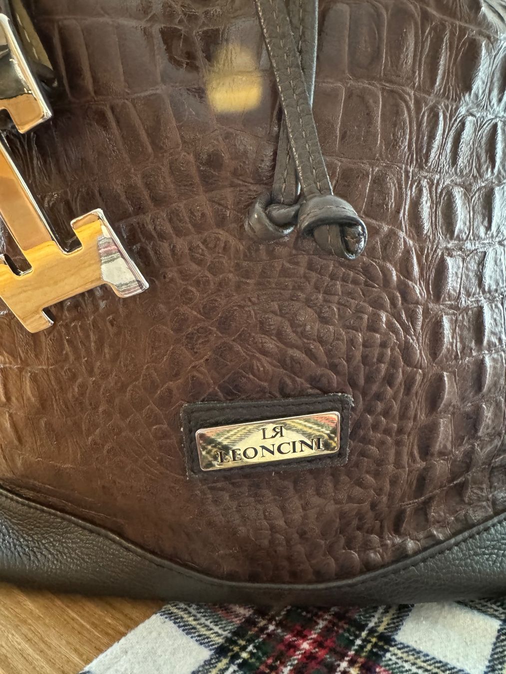 Borse da donna: Ledertasche Leoncini Krokodilleder Imitat – Usato da Rotkreuz venduto da TR3B 1