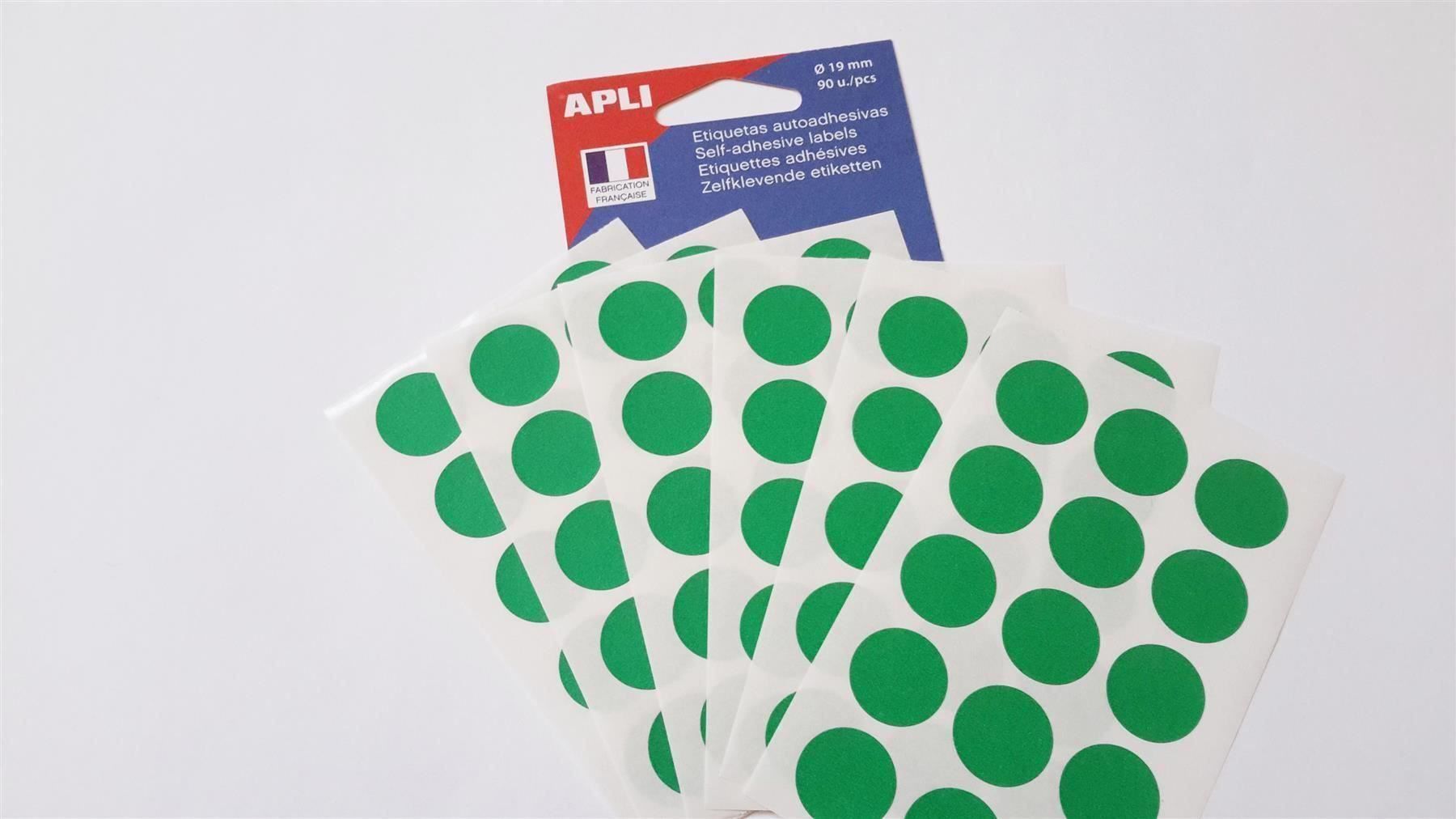 Sticker: Markierungspunkte, grün, 19mm, 90 Stück – Nuovo e nell'imballaggio originale da St. Gallen venduto da cointec 4