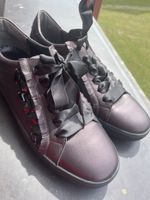 Sneakers Kennel & Schmenger metallic size 39 with ribbon
