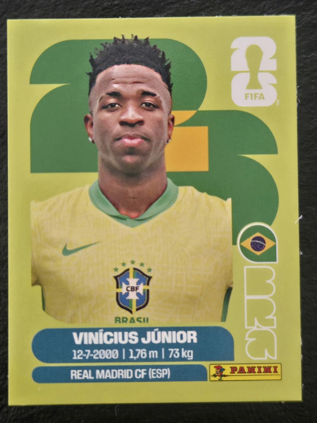Panini Carte collezionabili: Panini WM 2026 Vinicius Junior – Usato da Wila venduto da Flashing_D