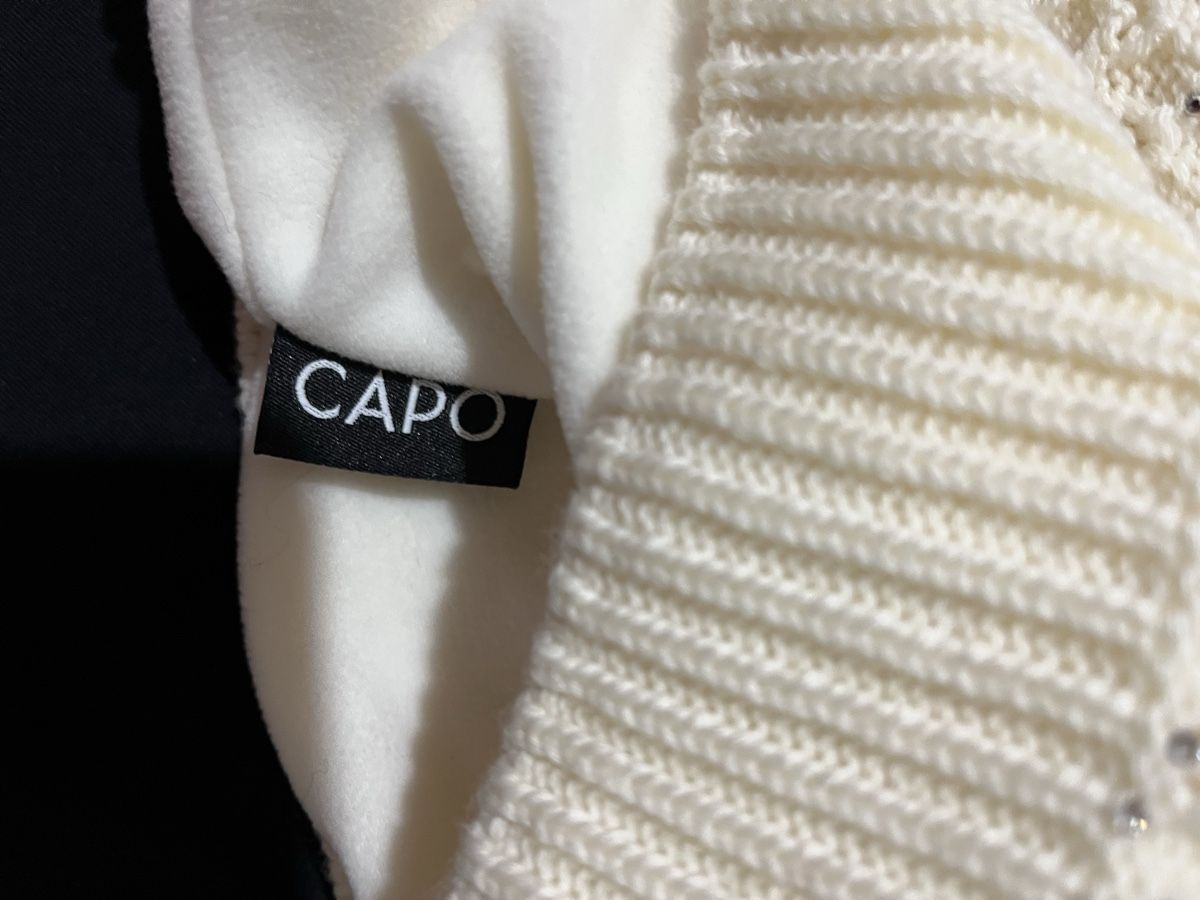 Copricapi, berretti & cappellini: Capo Beanie with Rhinestones White – Nuovo (secondo la descrizione) da Zürich venduto da ShopaholicGems 6