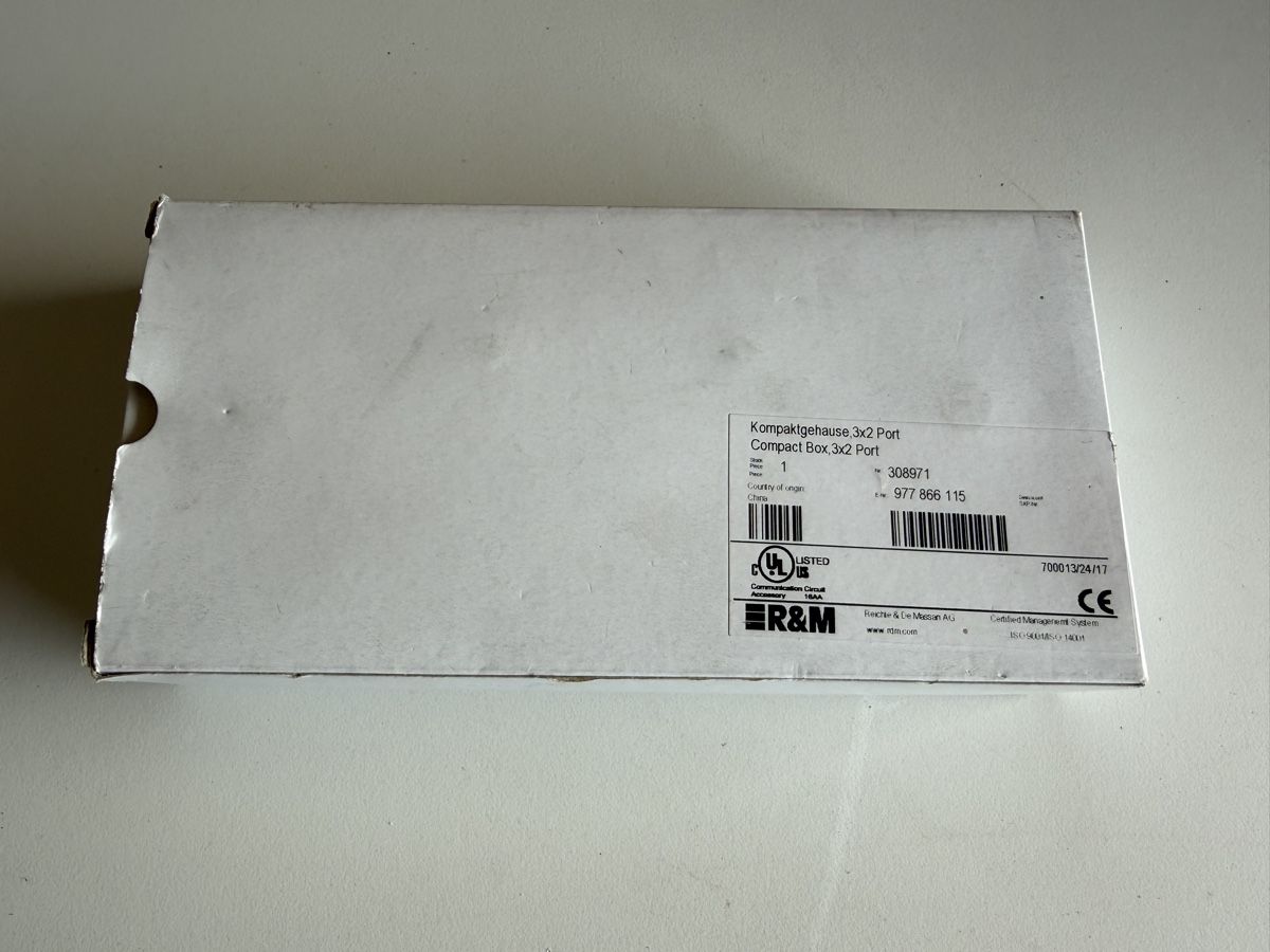 Stecker: Kompaktgehäuse R&M Compact Box 3x2 Port neu – Neu und originalverpackt aus Steffisburg von ElektroWork 1