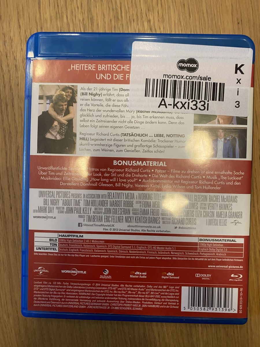 Alle DVDs: Alles eine Frage der Zeit Blu-ray  – Gebraucht aus Rüschlikon von Granulat204 1