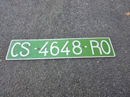 Nummernschild CS 4648 RO 