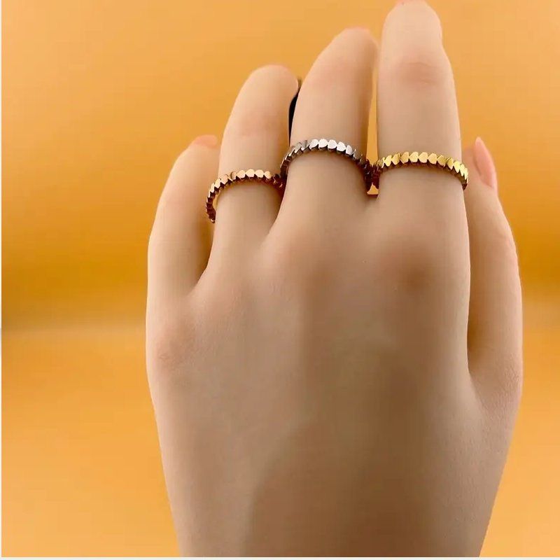 Ringe: 18k vergoldete Herz Ring Set - Trendiger Schmuck – Neu und originalverpackt aus Glattbrugg von majuska01 2