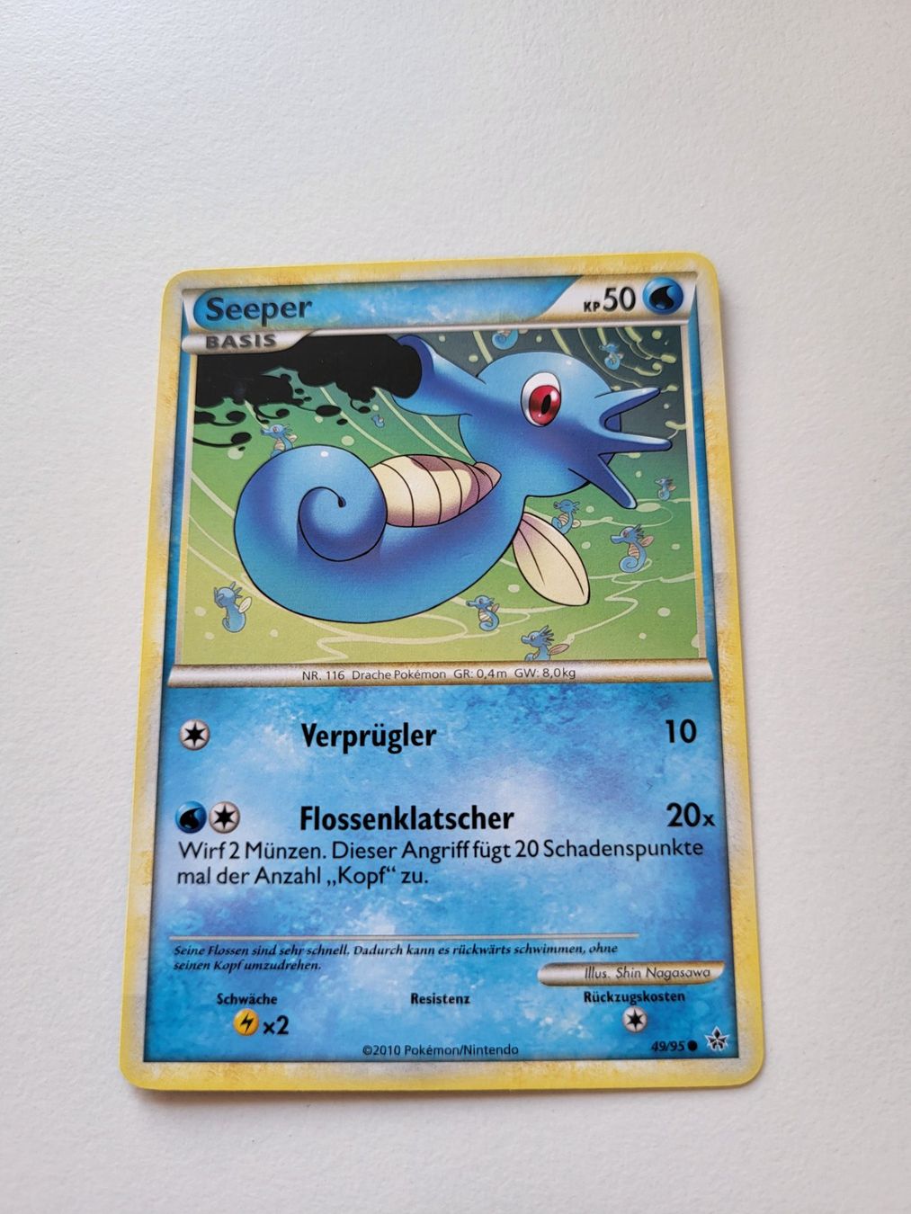 Pokémon Carte collezionabili: Seeper / Horsea (Unleashed 49/95) – Usato da Erlenbach ZH venduto da ram_mjn5
