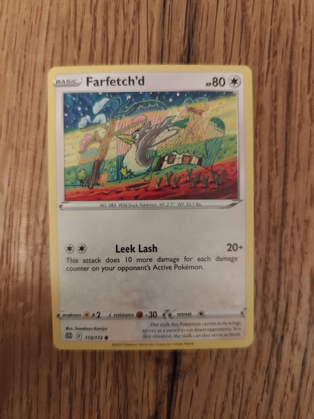 Pokémon Cartes à collectionner: Pokemon Farfetch'd Tomokazu Komiya non holo – Neuf (Voir description) à Winterthur par SMOKY062