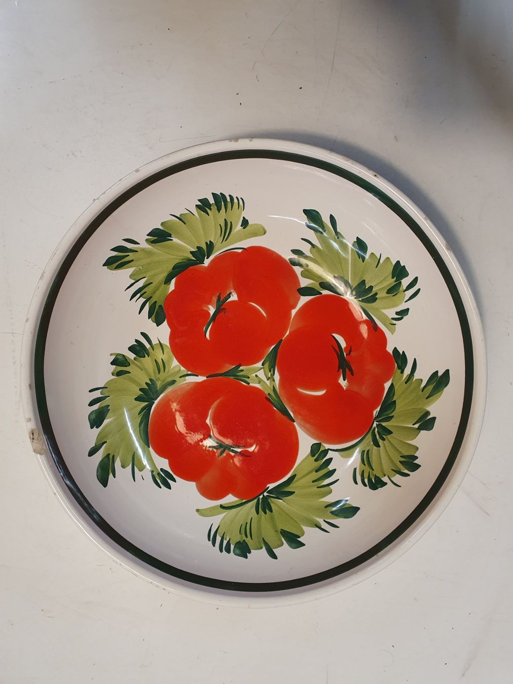 Ciotole: Salatschüssel 28 cm Blumenmuster – Usato da Zürich venduto da dialout