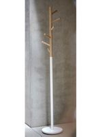 Kleiderständer Garderobe Buche Holz Metall weiss Design Skan