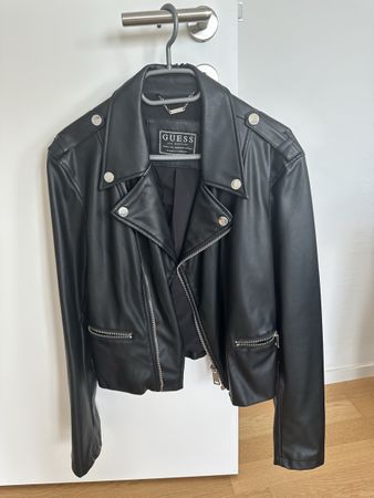 Lederjacke Guess Damen schwarz, Grösse: 42/44