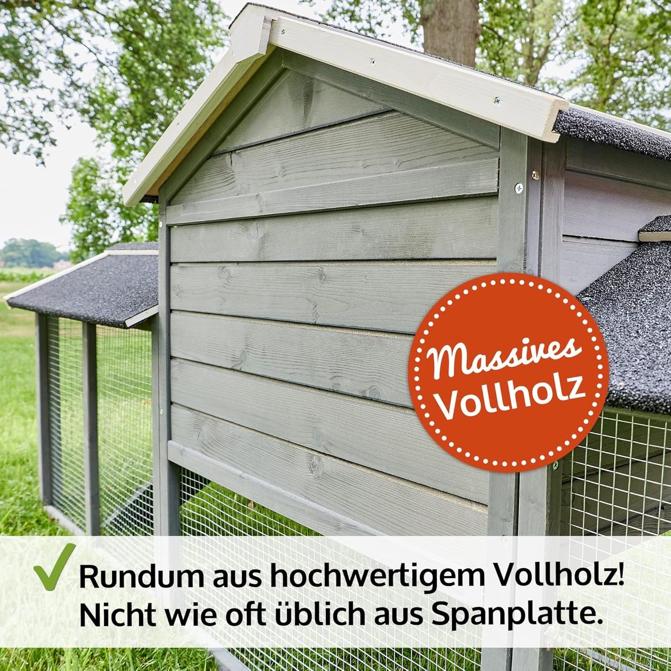 Gabbie, trasporto & Sicurezza: Hasenstall Don Camillo 210x54x85cm grau – Nuovo e nell'imballaggio originale da Bottighofen venduto da zaap 7