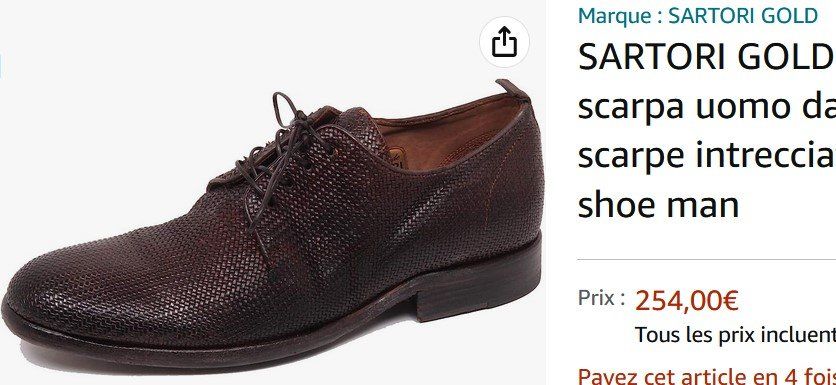 Scarpe da uomo: Schuhe Sartori Gold .40 chaussures – Usato da Collonges venduto da arashee 9