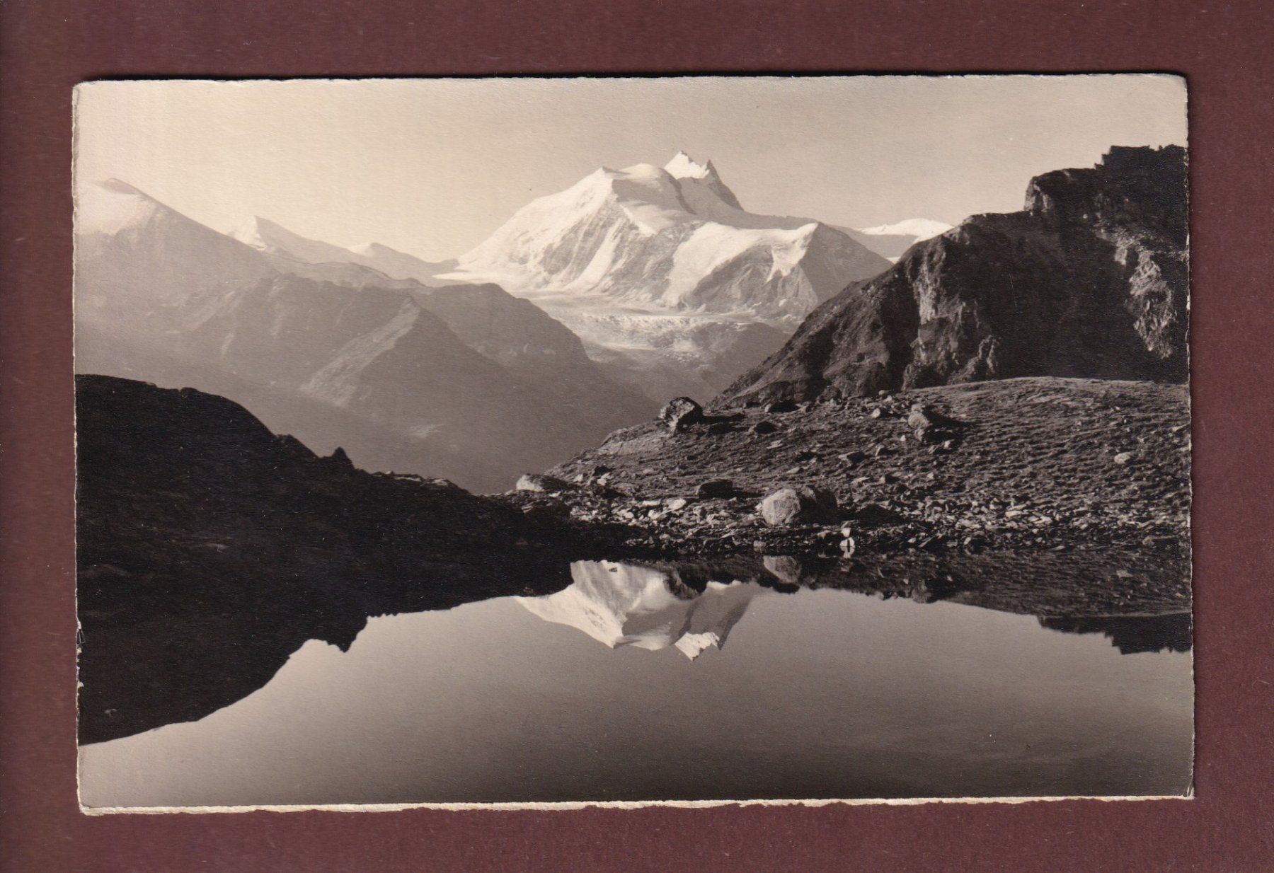 Cartoline postali: MEIDENSEE - Weisshorn - E. Gyger – Usato da Pully venduto da nicecards-shop