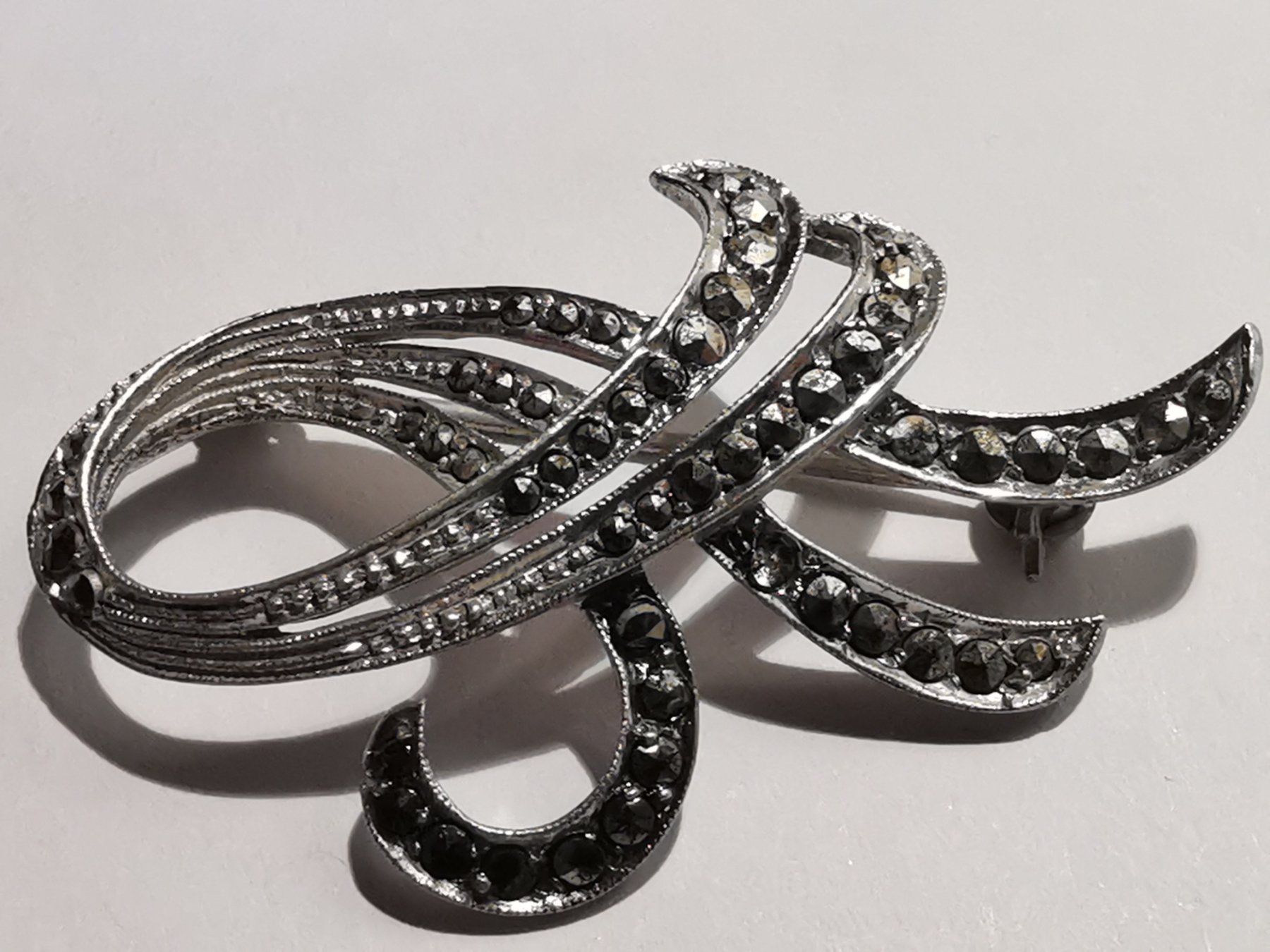 835 Argent - Grande broche châtelaine vintage en argent - Catawiki