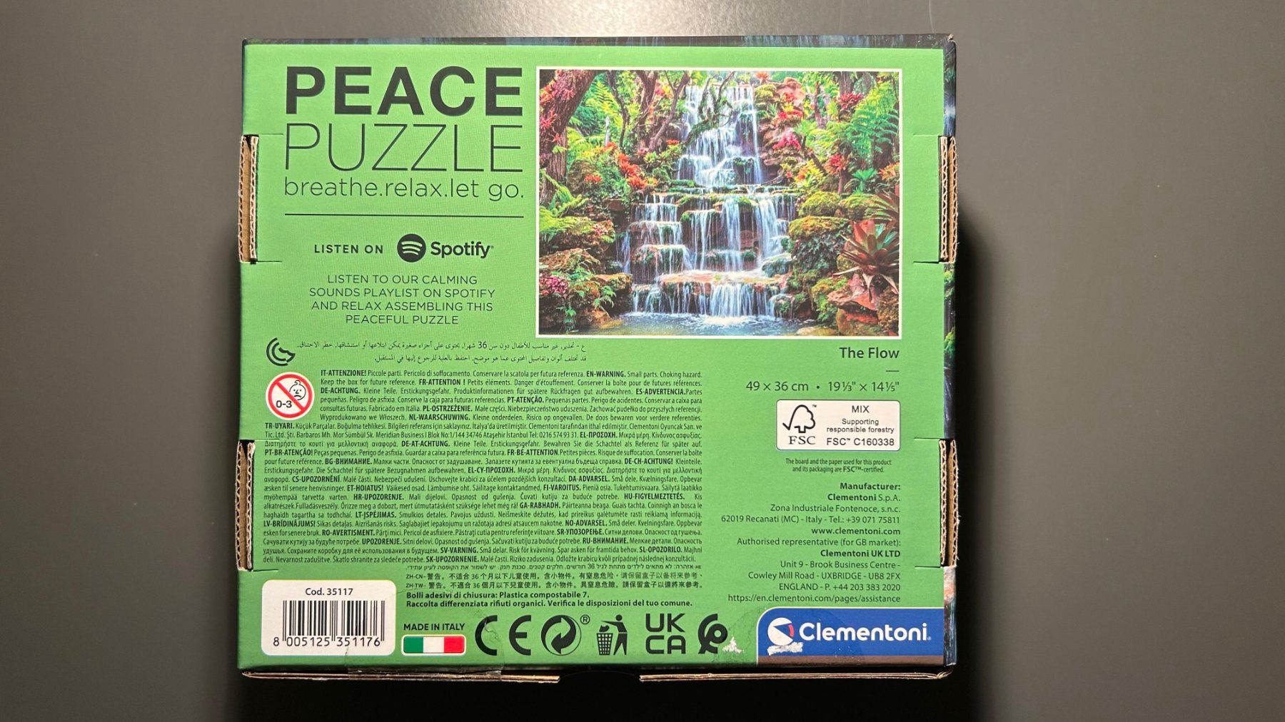 Clementoni Puzzle: Clementoni Peace Puzzle 500 Teile Wasserfall – Usato da Urtenen-Schönbühl venduto da sanfilipp0 1
