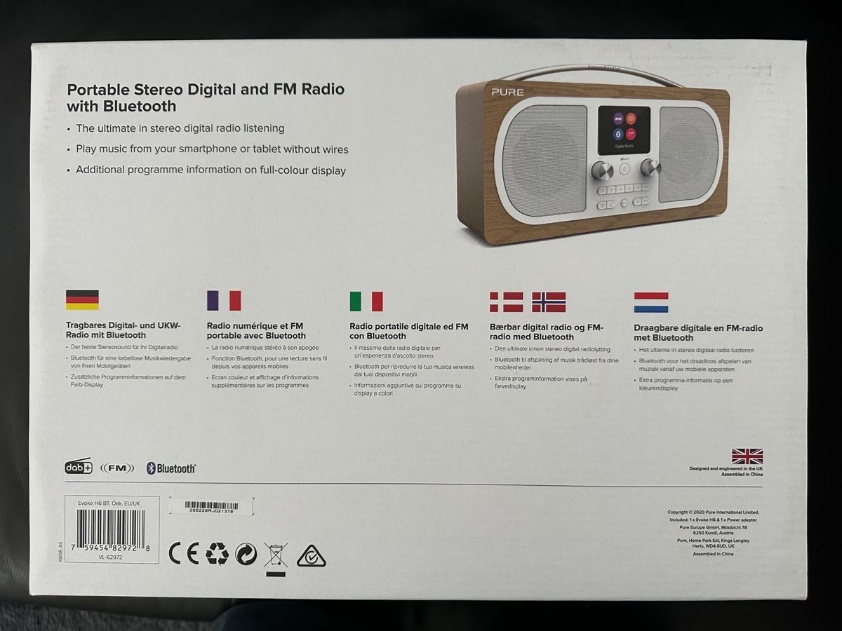 Radios: Pure Evoke H6 Radio, DAB+, oak – Gebraucht aus Lufingen von Hafula 2