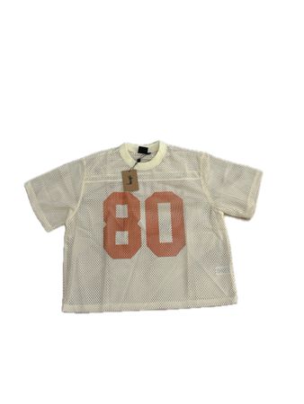 Stüssy Mesh T-Shirt, Cream, Size L, Brand New!
